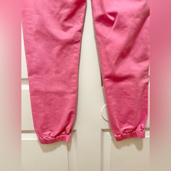 Risen Belle High Rise Hot Pink Jogger Jeans Elastic Cuffs Women’s 3/26 Trendy - Picture 12 of 15